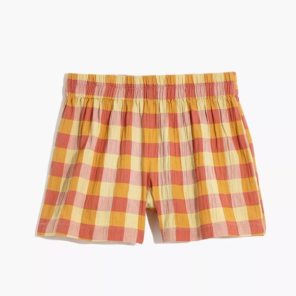 Madewell Pajama Gingham Check Shorts - Picture 10 of 10